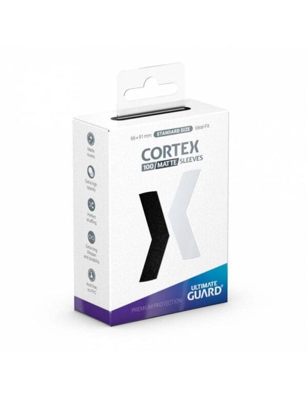 Ultimate Guard Cortex Matte Sleeves 100 Standard Size Black