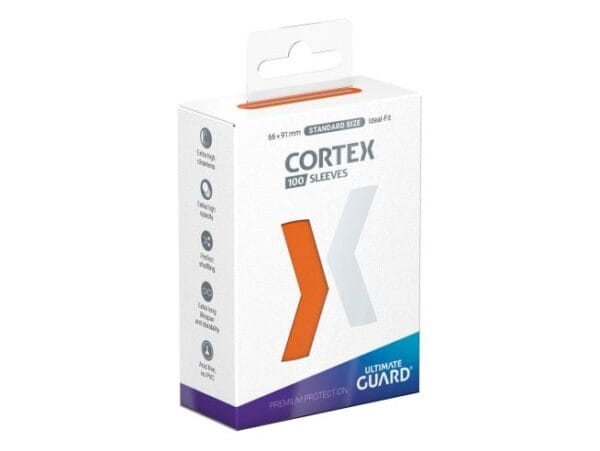 Ultimate Guard Cortex Matte Sleeves 100 Standard Size Orange