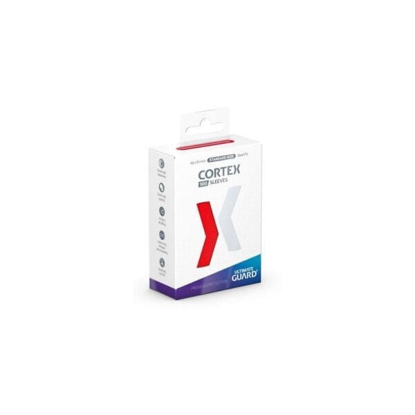 Ultimate Guard Cortex Matte Sleeves 100 Standard Size Red