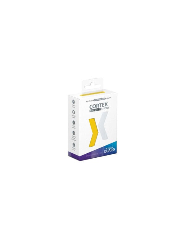 Ultimate Guard Cortex Matte Sleeves 100 Standard Size Yellow