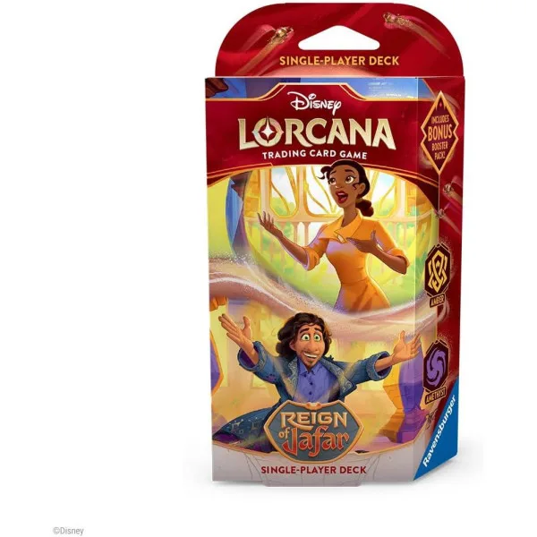 Disney Lorcana Starter Decks Reing of Jafar, (Amber and Amethyst)