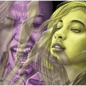 UP - Duskmourn Playmat Alt Art Key Character Mythic 3 for Magic The Gathering