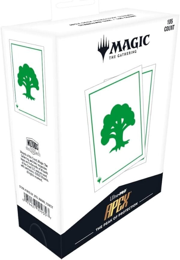 UP - Mana 8 - 105ct Apex Deck Protector sleeves - Forest for Magic The Gathering