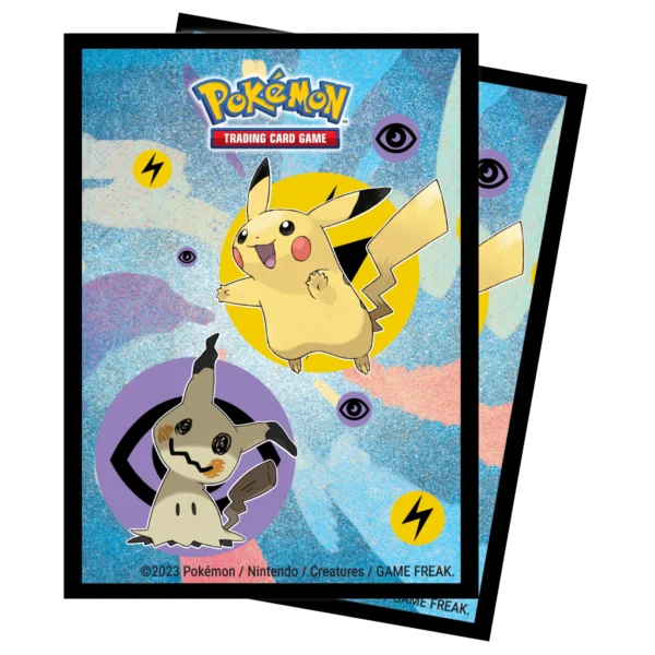 Tcg Pokémon, Deck Protector Sleeves, Pikachu y Mimikyu