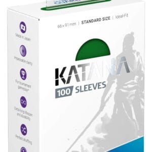 Ultimate Guard, Katana Sleeves +100 (Green)